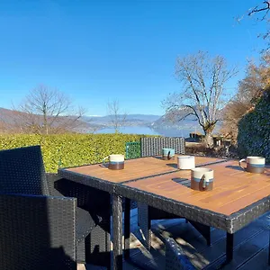 Vakantiehuis Entre Et Montagne, Chaleureuse Maison 3 Pieces Avec Tres Belle Vue D'annecy. Terrasse, Jardin, Parking, Cheminee, Barbecue …., Saint-Jorioz
